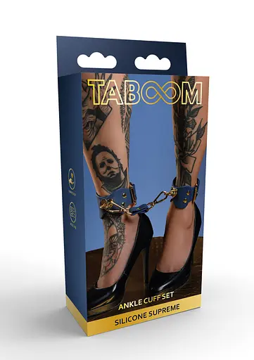 Фіксатори для ніг Taboom Silicone Supreme Ankle Cuff Set синій - фото 7