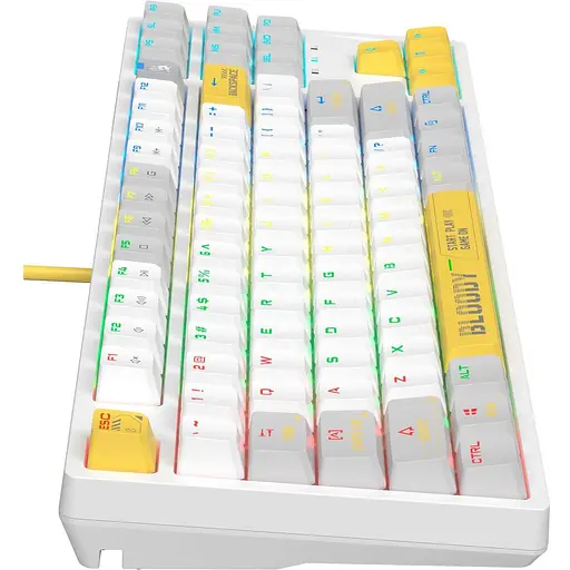 Клавиатура Bloody A4Tech S87 BLMS Red Plus Switch Energy White (S87 Energy White) (S87 (Energy White)) - фото 7