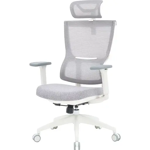 Офісне крісло OfficePro Elegant OC600-W-LG-LG White/Light Gray [148651] - фото 2