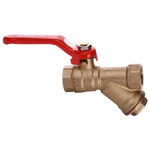 Кран кульовий з фільтром для водоміра Solomon 1/2″ 8031 - фото 2