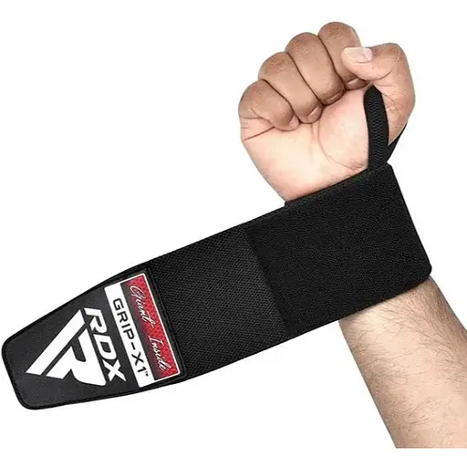 Бинти для зап'ясть (кистьові бинти) RDX W3 Gym Wrist Wraps Full Black (WAH-W3FB) - фото 1