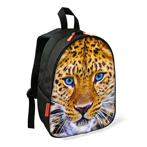 Рюкзак детский Леопард школьный/городской 34х27х13 см для мальчика (02730)
