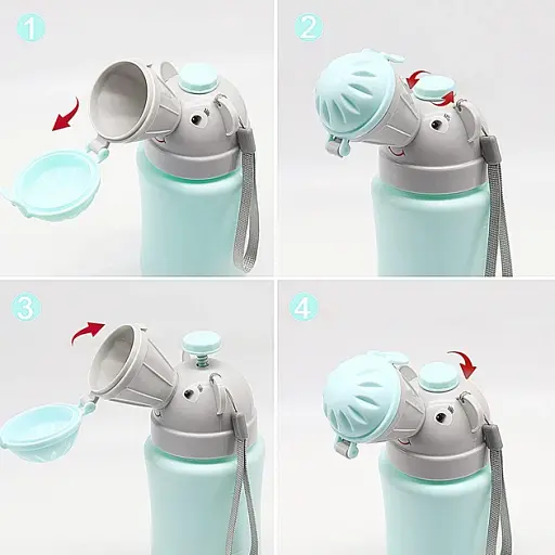 Пісуар портативний дорожній для хлопчиків LVR 031 вуличний складний горщик Blue (19001) - фото 5