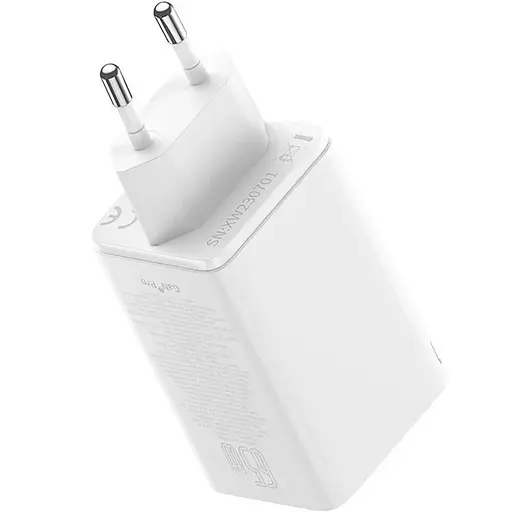 Зарядное устройство для Baseus GaN6 Pro Fast Charger 2Type-C+2USB 65 W 4 порта (P10162701213-00) - фото 2