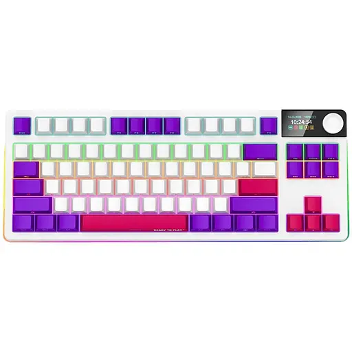 Клавіатура Lorgar KBP70TKLW Pro Wireless TKL EN/UA White (LRG-KBP70TKLW-WH-US) - фото 1
