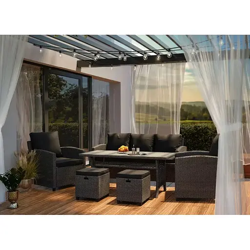 Комплект садовой мебели Di Volio Genova Серый/Графитовый - фото 3