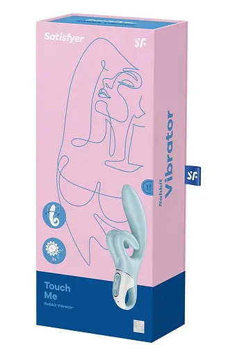 Вібратор-кролик Satisfyer Touch Me 20 см блакитний - фото 12