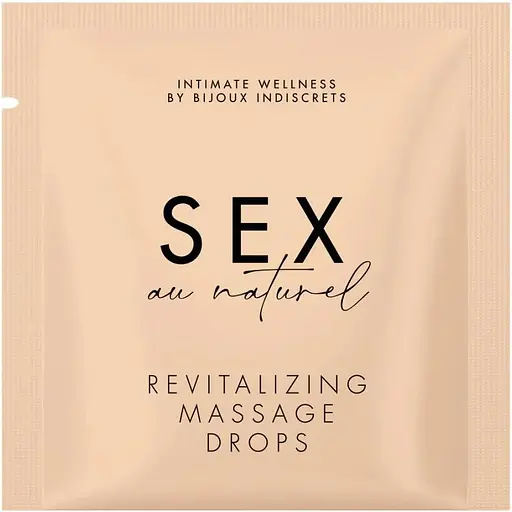 Пробник Bijoux Indiscrets Sachette Revitalizing Intimate Massage Drops- Sex Au Naturel (2 мл)