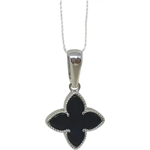 Золотий підвіс Favoritum Конюшина з агатом. 311247_Б