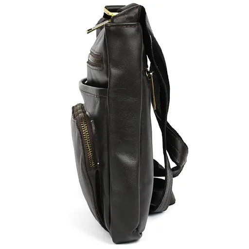 Мужская кожаная сумка мессенджер TARWA 22х25.5х3.5 см sum0028165 - фото 4