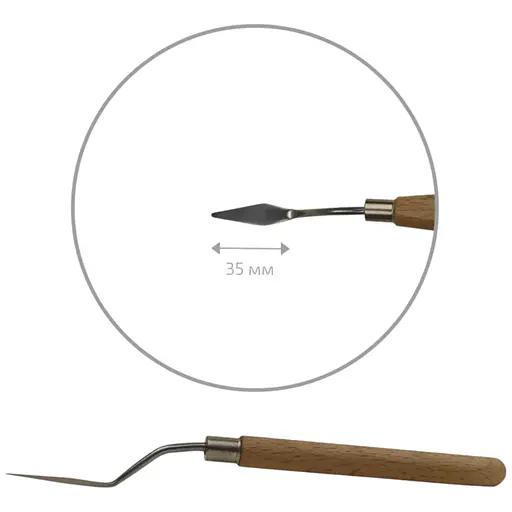 Мастихін Rosa Studio 11925 ромб довжина 3.5 см ст.код1018 - фото 1