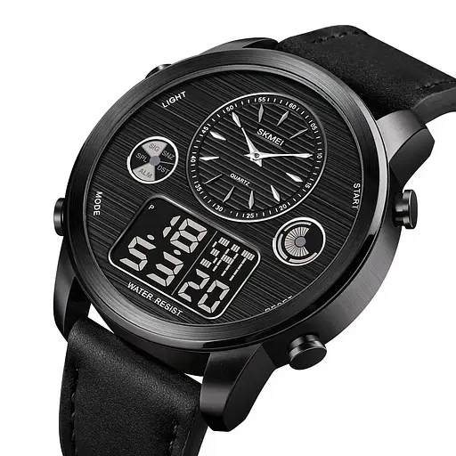 Чоловічий спортивний годинник Skmei 1653 (Чорний)