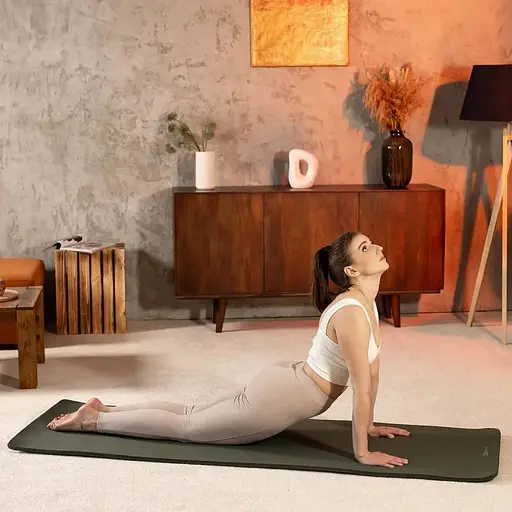 Коврик для йоги Hop-Sport HS-NB010GM NBR 1см темний хакі - фото 3