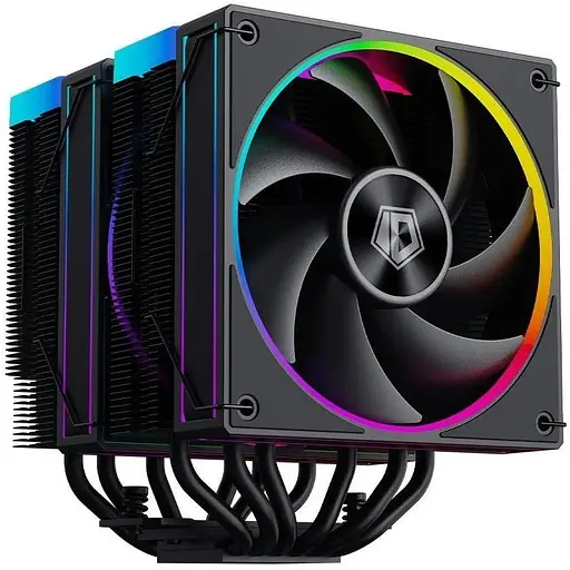 Кулер для процесора ID-Cooling FROZN A620 ARGB чорний 2x120 мм 6 теплових трубок алюміній/мідь Intel: 1700 1200 - фото 1