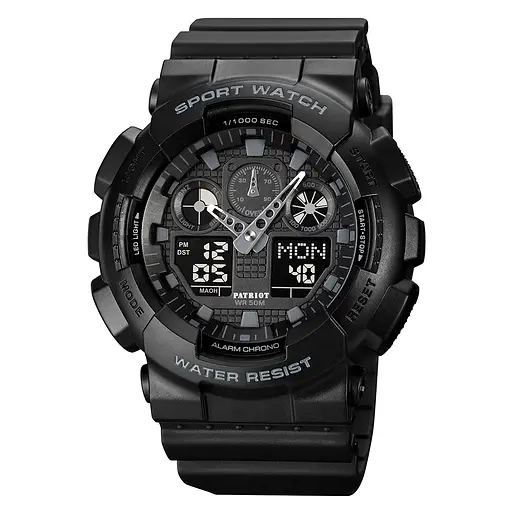 Наручний годинник чоловічий 007BK Black Patriot acs0031030 - фото 1
