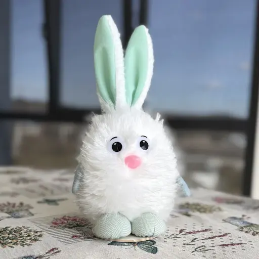 Великодній зайчик "Світлий пух" білий малий MIS LT - фото 1