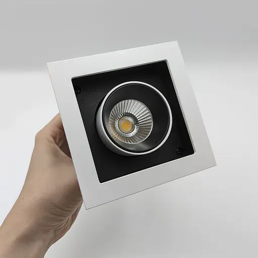 Точечный светильник RGL7117-1 1×12W WH+BK 4000K - фото 3