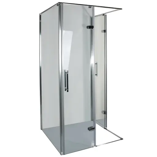 Душевая кабина Bravo квадратная без поддона от стены WDA N90TC 1 уп., прозрачная, хром - фото 12