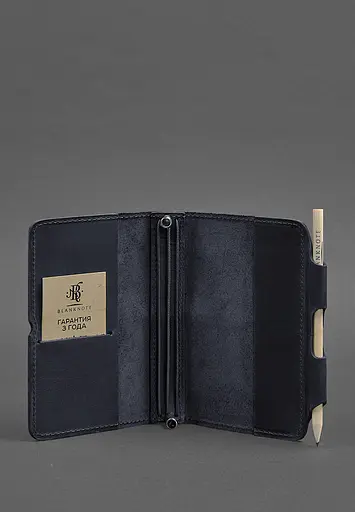 Шкіряний блокнот (Софт-бук) 3.0 синій - фото 4