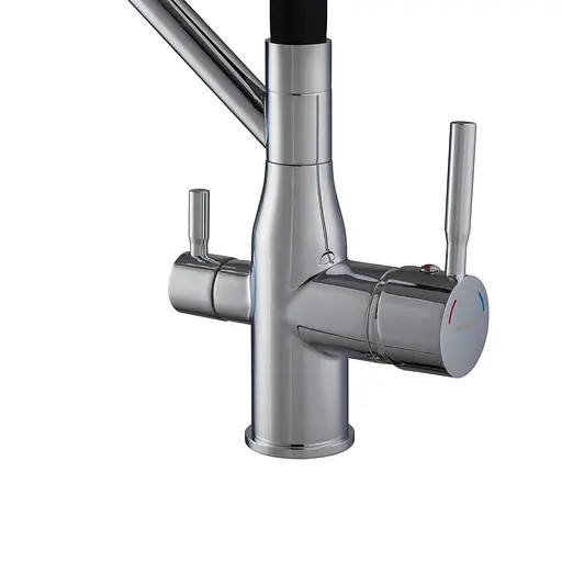 Змішувач для кухні Mixxus Premium Gravity 021 з гнучким виливом MI6977 Хром - фото 4