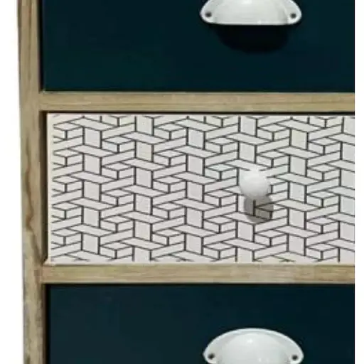 Комод деревянный Chomik Hans на 5 ящиков изумрудный - фото 6