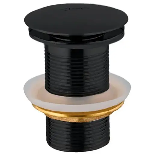 Донний клапан Jaquar Click-Clack, чорний ALD-BLM-727, Чорний матовий - фото 1