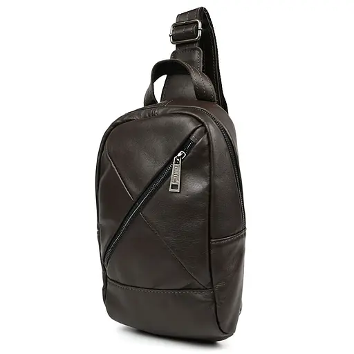 Рюкзак слинг кожаный с карманами TARWA 29х17х8 см sum0028225 - фото 1