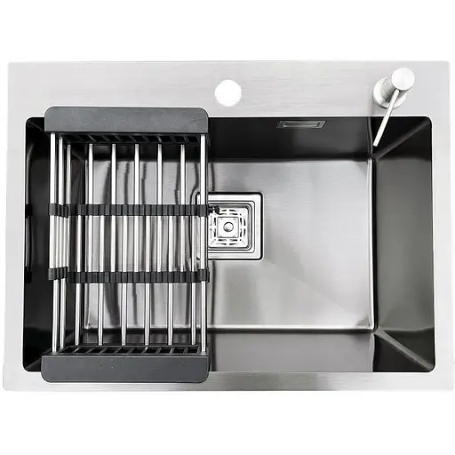 Кухонна мийка Romzha Arta Nova U-550 BL - фото 1