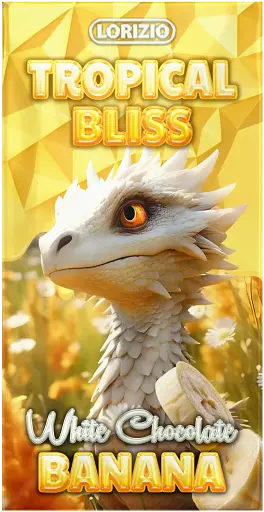 Шоколад Lorizio банановий білий "TROPICAL BLISS" 100 г - фото 1