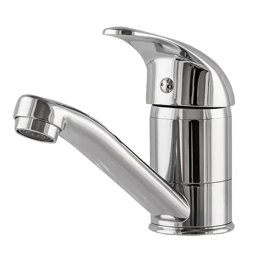 Змішувач для умивальника EcoMix E-GEZ-103M-WH Хром - фото 4