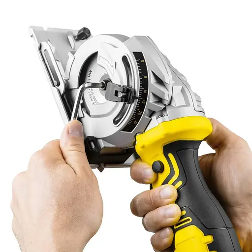 Пила циркулярная аккумуляторная мини Trotec PCSS 05-20V с кейсом (DAS302847) - фото 7