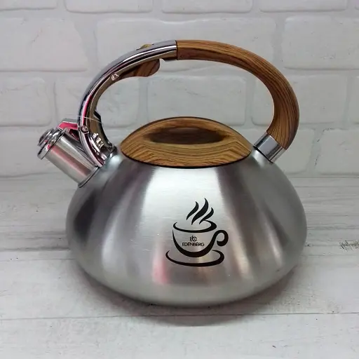 Чайник зі свистком для індукційної плити Edenberg EB-3540 з нержавіючої сталі 3 л коричневий - фото 2