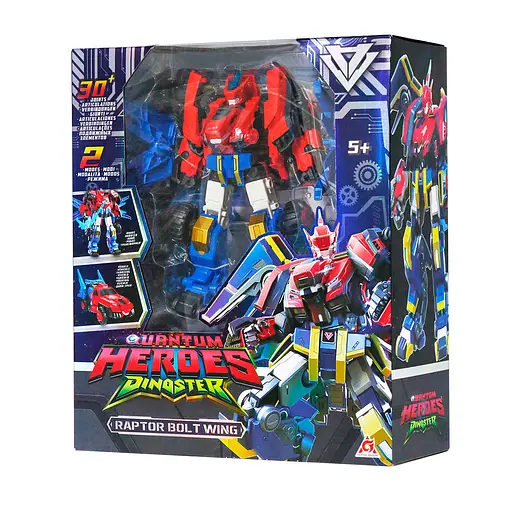 Робот-трансформер DINOSTER, Раптор Болт Винг, с аксессуарами