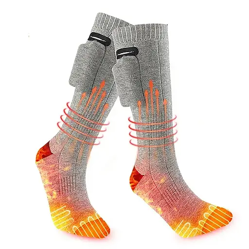 Носки с подогревом ZBHSWZ01 с блоком 5000mAh 38-44р. (Серый) - фото 2