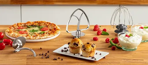 Міксер планетарний Tefal Bake Essential 800 Вт насадки-3, чаша-нерж., метал, 4.8л, білий - фото 7