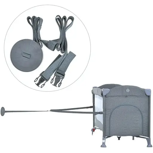 Манеж-кровать El Camino ME 1098 UNITY+ Gray 2 в 1 с пеленатором, колесами и аксессуарами - фото 8