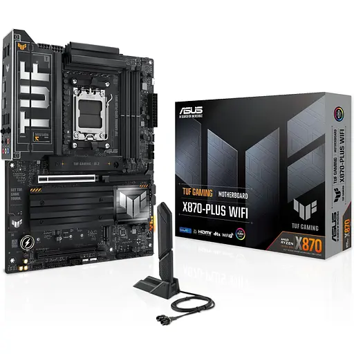 Материнська плата Asus TUF Gaming X870-PLUS WIFI sAM5 X870 4xDDR5 M.2 HDMI WiFi BT ATX - фото 8