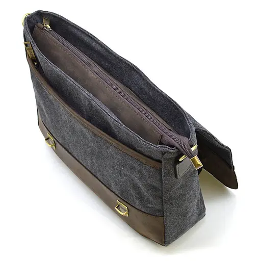 Кожаная мужская сумка TARWA 36х27х10 см sum0026086 - фото 8