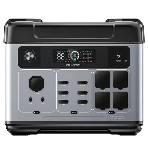 Портативна зарядна станція OUKITEL P2001E PLUS 2400W 2048Wh (42-00145) - фото 2