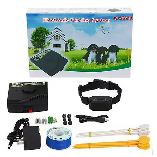 Електронний паркан для собак - електропастух з 1-м акумуляторним нашийником Pet W-227B, провідний (100582)