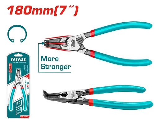Съемник для наружных стопорных колец Total THTJ21804 изогнутый 180 мм - фото 2