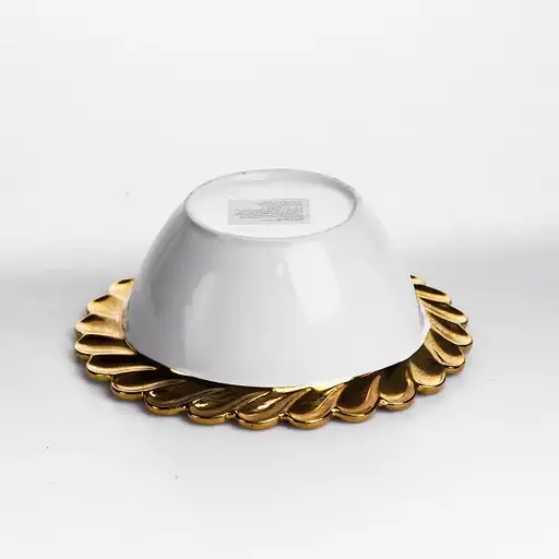 Тарелка глубокая Yiwu Tiffany фарфоровая 20 см сервировочная для подачи первых блюд салатов ML2005 - фото 3