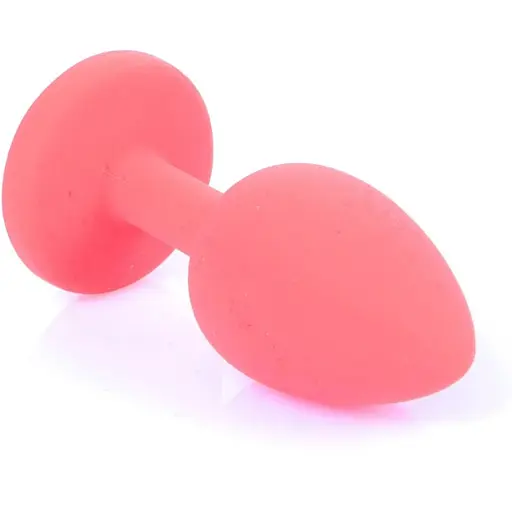 Силіконова анальна пробка Boss Of Toys Boss Series - Jewellery Red Silicon Plug Medium Blue M, BS6400084, Червоний / синий - фото 4