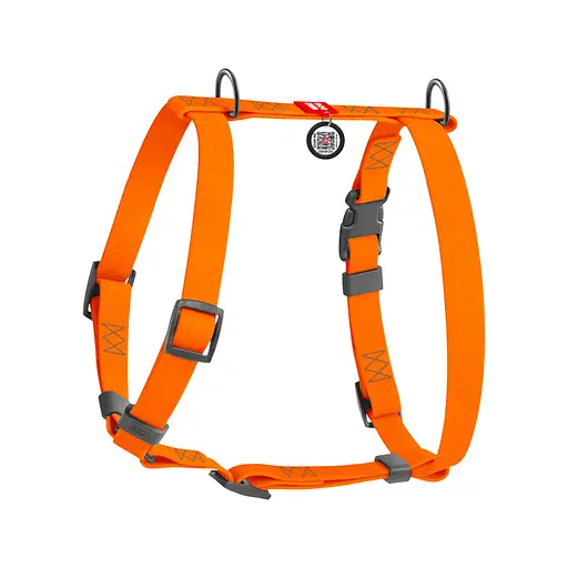 Шлея для собак водостійка анатомічна Н-подібна Waudog Waterproof з QR-паспортом пластикова пряжка-фастекс XL Ш 40 мм А 60-98