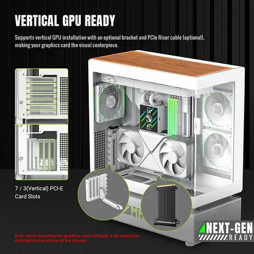 Корпус GameMax N90 Tempered Glass без БЖ White (N90 WH) - фото 13