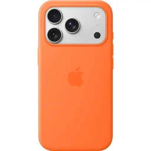 Чехол Silicone Case with Button, Animation, MagSafe для Apple iPhone 17 Pro Orange ААА (149944)