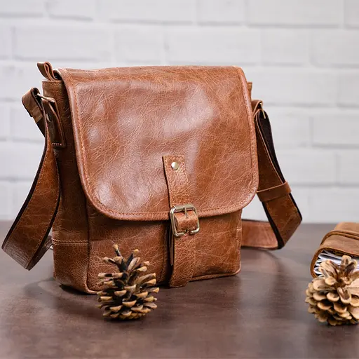 Чоловіча шкіряна сумка SHVIGEL 22х23х7 см sum0012628 - фото 1