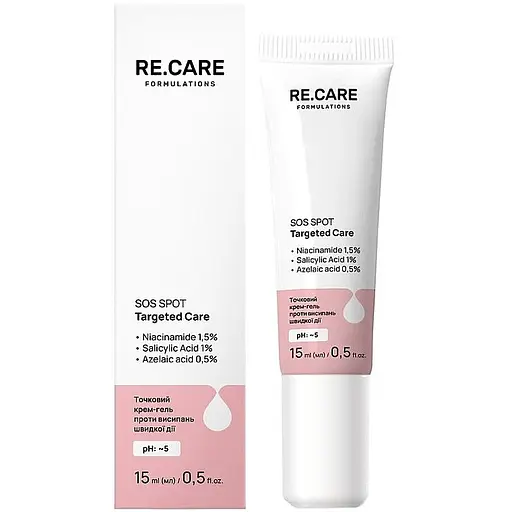 Точковий крем-гель проти висипань швидкої дії Re.Care SOS Spot Targeted Care 15 мл
