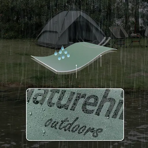 Намет Naturehike NH21ZP008 тримісний автоматичний оливково-зелений - фото 13