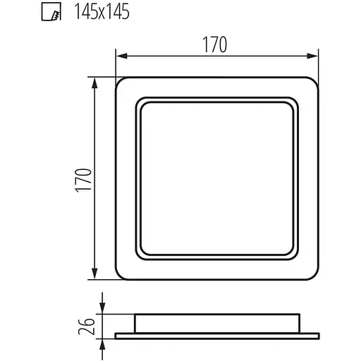 Світильник Kanlux Tavo LED DL 18W-NW down-light (36518) - фото 2